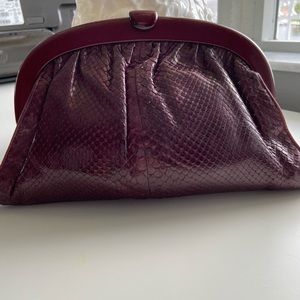 Bottega Vanetta snakeskin clutch